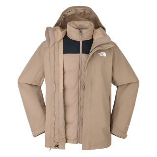  THE NORTH FACE/北面 防水保暖 男士冲锋衣 羽绒内胆