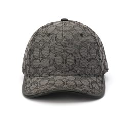 Coach 蔻驰 女式 Signature C 提花棒球帽, 炭黑色