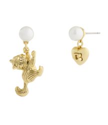 Coach 蔻驰 Jewelry 女士签名 C 猫珍珠耳环