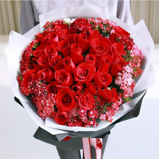 花递 鲜花   速递33朵玫瑰