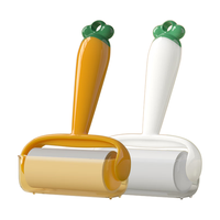 初舍（CHUSHE）粘毛器滚筒可撕式卷纸头发清理粘猫毛家用滚刷强力去毛除黏毛 10cm葫芦卜粘毛器+9卷纸540撕