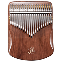 阿萨斯拇指琴21音卡林巴琴成人初学专业手指琴便携乐器 胡桃木