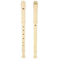 SUZUKI铃木八孔竖笛8孔德式高音用儿童成人初学专业笛子乐器象牙白 象牙白+一体式+吹奏说明