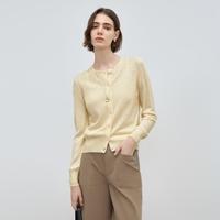 SINBOS 秋日晴空 羊毛混纺欧若风针织开衫女春季圆领长袖毛衫上衣