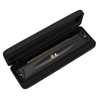 國光 国光24孔国之梦演奏级复音C调口琴（雅典黑、嵌入式、眼镜盒） 24孔演奏级复音-雅典黑