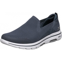斯凯奇（Skechers）男士轻便透气网面一脚蹬缓震软底回弹健步鞋简约百搭休闲鞋 BLK黑色 41