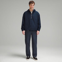 lululemon丨Twill 男士斜纹半拉链外套 LM3EZOS 海军蓝 L