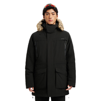 迪卡侬棉服中长款派克工装加厚外套冬季大码棉衣男-4557086