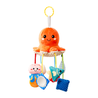 欣格婴儿抽抽乐婴儿车挂件玩具0-1岁抬头练习挂件床铃床挂章鱼拉拉乐