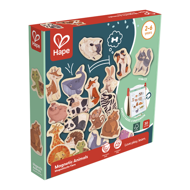Hape 儿童早教玩具多样化教育磁力强劲动物磁贴