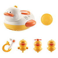 欣格 xinge 宝宝洗澡玩具 儿童花洒电动洗澡神器 婴儿浴室浴缸泡澡玩水戏水玩具 密封防水小黄鸭子5件套 生日礼物