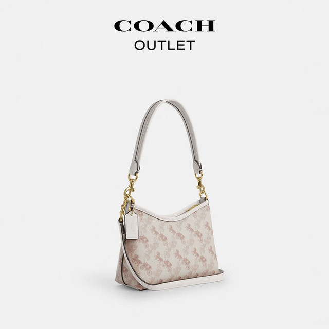 COACH LAUREL19号 【情人节好礼】女士马车老花图案单肩斜跨包 小号 CCO37