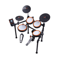 美得理 魔鲨（MUZA）电子鼓初学演奏成人儿童通用入门练习 MZ528热力橙 五鼓三镲