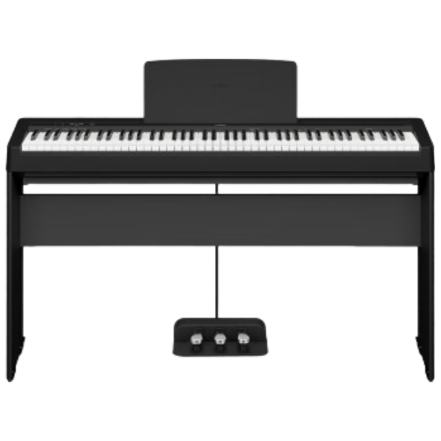 YAMAHA P-143电钢琴 88键重锤键盘 便携式成人儿童电子钢琴木架+三踏板