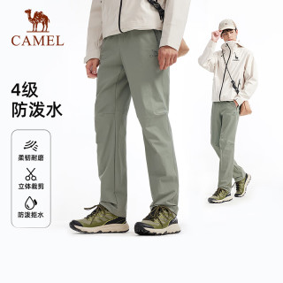 骆驼（CAMEL）户外软壳裤男秋冬季防风防泼水防刮耐磨徒步工装登山裤9304 2XL