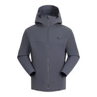  Pioneer Camp/拓路者 防水防风 男士户外夹克  黑色 加厚不加绒 XL