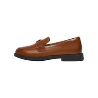 Bata/拔佳 软底 女士乐福鞋 36 脚肉大一码 棕色AYA16CA5
