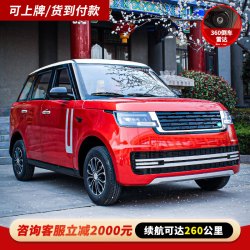 四轮车电动车家用成人代步车老头乐电动车老年代步油电两用轿车小型 锂电升级款:72V200A续航150公里