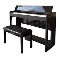 LOUDAN【京超七仓发】电钢琴88键立式重锤 专业成人初学者家用电子钢琴 木纹黑+重锤键盘+纯钢音色