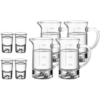 乐唯诗 白酒杯分酒器套装 观山杯4个+观山分酒器4个100ml