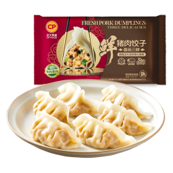 正大食品 无抗鲜猪肉菌菇三鲜水饺 30只718g