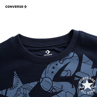 Converse【CNY新年系列】匡威童装卫衣套装2026女童拜年服男童新年服 藏青蓝 120 /60 【身高110-116cm】
