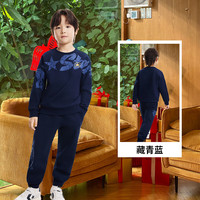Converse【CNY新年系列】匡威童装卫衣套装2026女童拜年服男童新年服 藏青蓝 120 /60 【身高110-116cm】