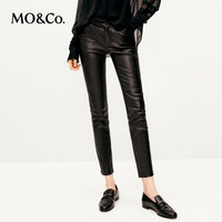 MO&Co.【NOIR系列】乐福鞋2026春反绒杏色揉皱牛皮平底鞋MBF1SHS004 砂杏色 39