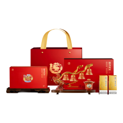 茅台 飞天白酒礼盒 马年茶具摆件