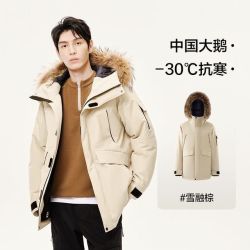 网易严选 中国大鹅 90%绒男女同款五防派克羽绒服 4202312