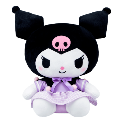 KUROMI 正版三丽鸥酷洛米毛绒公仔儿童玩具玩偶 12号酷洛米制服（黑）