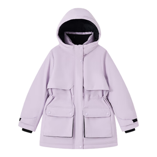  YeeHoO/英氏 保暖 儿童羽绒服  工装字母-浅紫 110