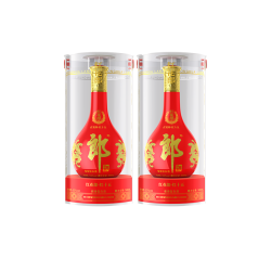郎酒 红花郎十五 53度 酱香型白酒 500mL*2瓶