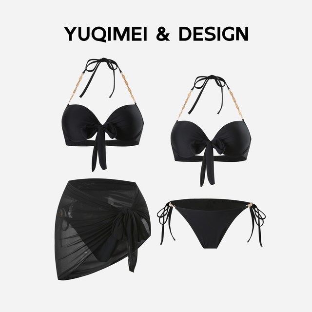 羽岐美 YUQIMEI 羽岐美 2025新款比基尼三件套 25133