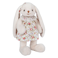 伽百利Gabriel毛绒玩偶可爱垂耳兔陪伴儿童玩具女生 W1813D小甜心 裸色 穿裙玩偶+礼盒 30cm