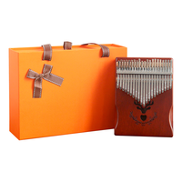 阿萨斯拇指琴21音卡林巴琴成人儿童手指钢琴便携乐器 小鹿礼盒装