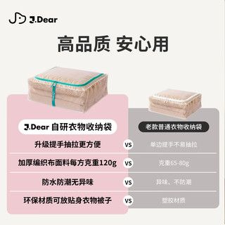 纳来屋×JDear京东联名 百纳系列衣物收纳袋手提袋搬家打包袋 横款2只装