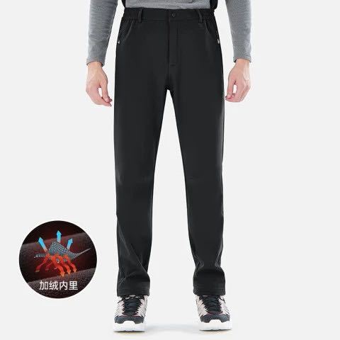 探拓 加绒保暖防风软壳冲锋裤 PW7609