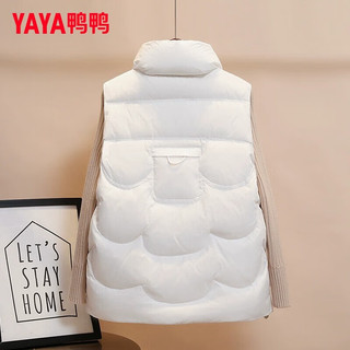 鸭鸭（YAYA）羽绒马甲女冬季百搭坎肩马夹短款羽绒服外套 黑色 均码 （体重95-130斤）