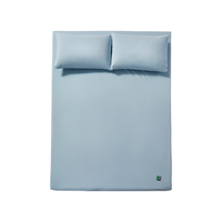 一默防水床笠床垫罩防水防油隔脏三防床笠A类可水洗床垫保护套床笠套 冰光蓝 150cm*200cm 丨单床笠