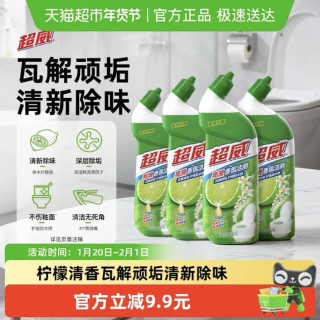 88VIP、今日必买：超威 亮滑香氛洁厕净 500g*4瓶