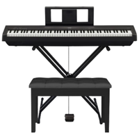 YAMAHA 雅马哈 P-45 电钢琴 88键 黑色 X型支架+琴凳配件