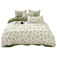 猫人(MiiOW)全棉被套单人150x200宿舍纯棉100%纯棉被罩单件200x230床上套件四 绿茵【全棉可裸睡】 150x200cm【单件被套】