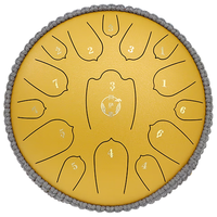 阿萨斯空灵鼓15音小13寸成人儿童初学钢舌鼓手碟鼓打击乐器 鎏金钻