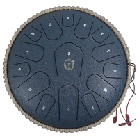 阿萨斯空灵鼓15音小13寸成人儿童初学钢舌鼓手碟鼓打击乐器 藏青色