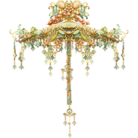 拼酷花间伞系列国风3d金属立体拼图成人手工diy拼装模型玩具 花间伞-溯洄