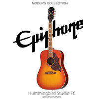 Epiphone 蜂鸟 Studio FC 樱桃色民谣电箱木吉他国产带包美国品牌易普锋