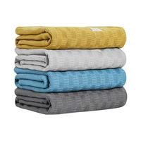 SANLI 三利 纯棉毛巾被纱布薄款双人空调毯单人午睡毯办公室沙发盖毯 1条