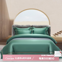 伊迪梦 家纺140S支长绒棉全棉纯棉四件套纯色轻奢简约宽大镂空边工艺品级艺术品