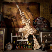 乐放 M416 木质拼装模型 满配版